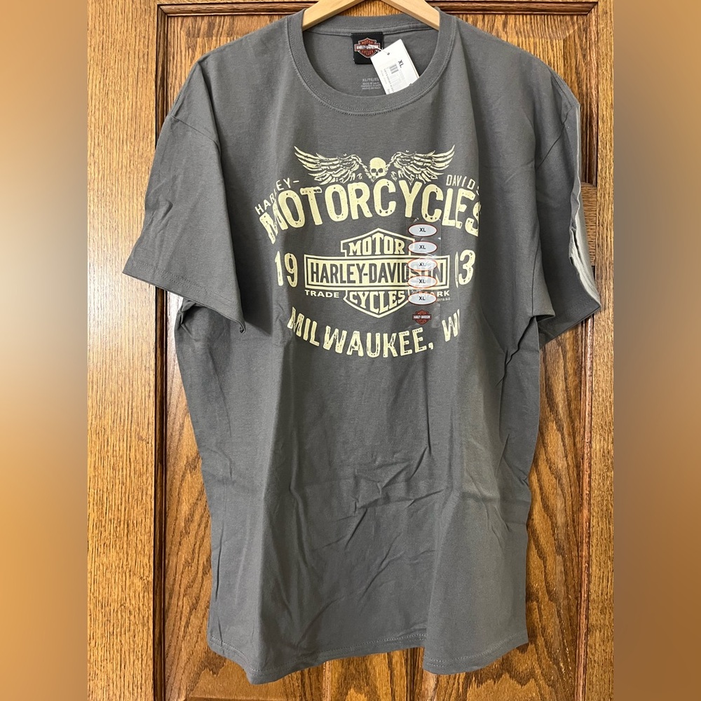❌ SOLD. NWT Harley-Davidson Twin States Gray T-Shirt | XL